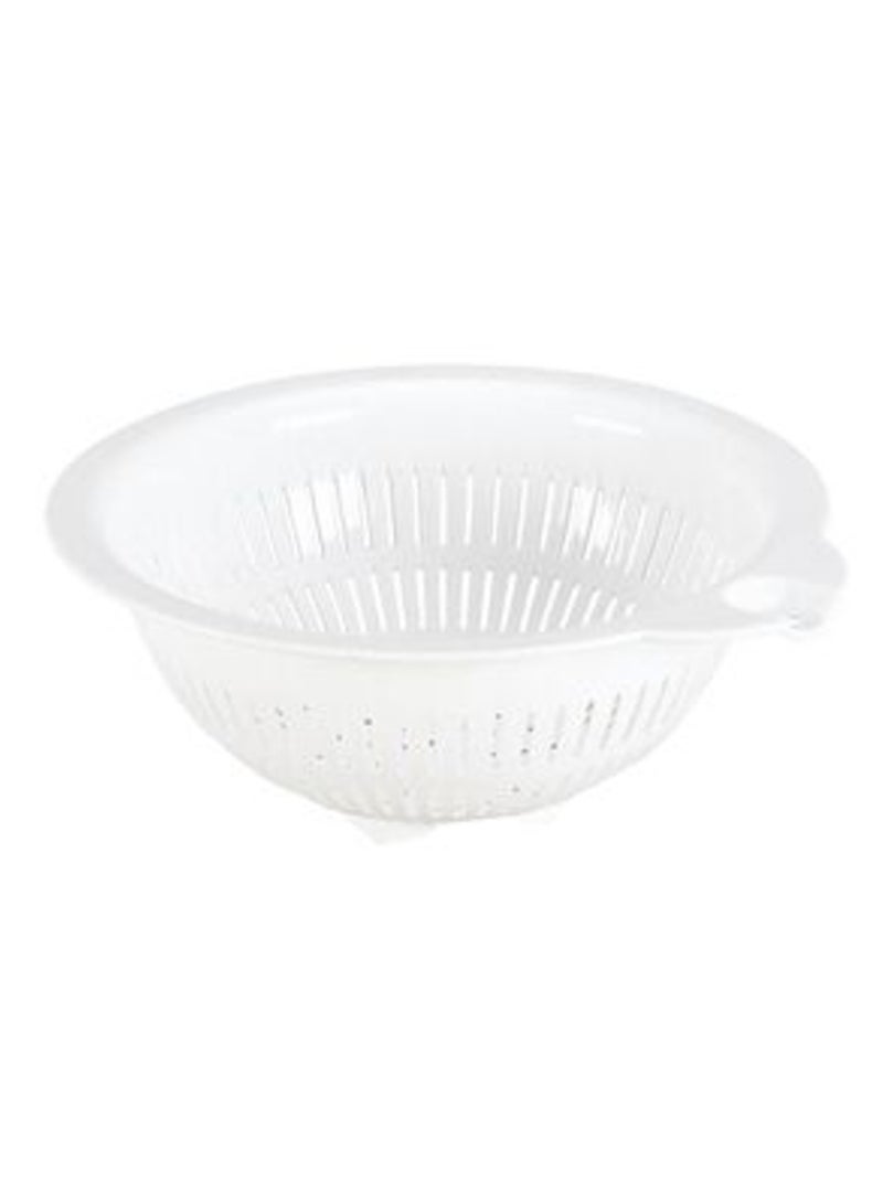 ستيريليت مصفاة بلاستيكية مستديرة متعددة الأغراض عالية الجودة، آمنة للاستخدام في غسالة الأطباق، باللون الأبيض سعة 4 لتر - Image 1