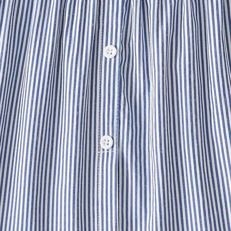 Blue Striped Small Fart Curtain Sweater Base Hem Hip Covering Stacked Inner Skirt Base Skirt Women - Image 4