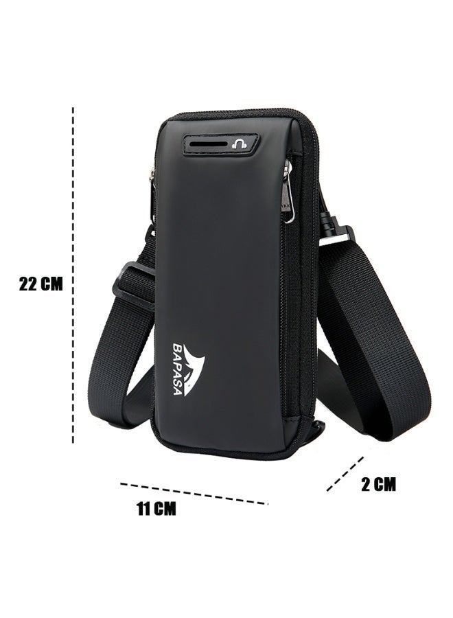 حقيبة كروسبودي للرجال ميني سلينغ كيس كيس الكتف مقاوم للماء للهاتف الخلوي ، حقيبة الصدر الصغيرة - Image 5