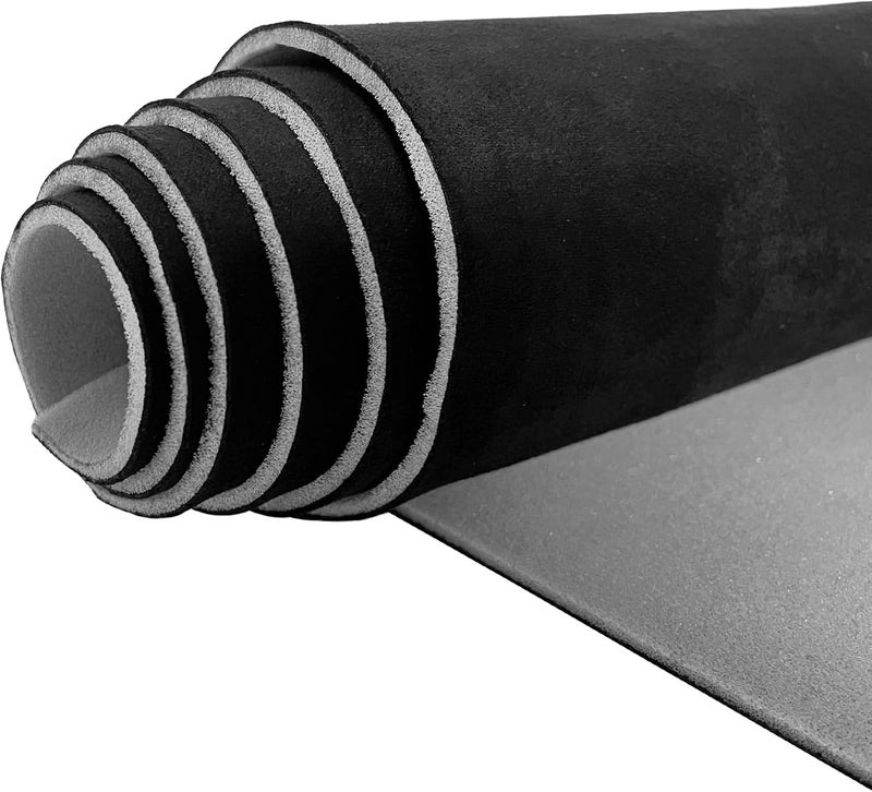 Halero Black Car Suede Headliner Fabric 96" x 60" - Image 1