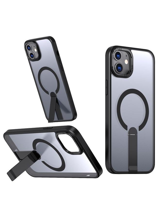 S-TOP Case For iPhone 12 Star Shine Series TPU + PC MagSafe Phone Case with Fold Holder - Image 1