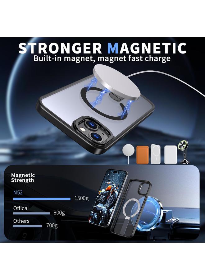 S-TOP Case For iPhone 12 Star Shine Series TPU + PC MagSafe Phone Case with Fold Holder - Image 2