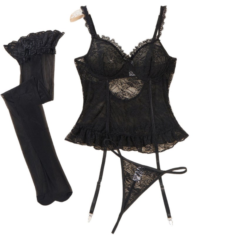 Customizable Temu Hot-Selling Sexy Lingerie Set with Photo Sample Available - Image 5