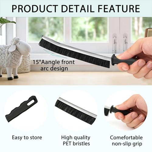 LLQ Crevice Cleaning Brush Set, Multi-Purpose Hard Bristle Brushes for Deep Cleaning Kitchen, Bathroom, Grout, Sink, Cup, Teapot, Bottle, Blender, Corners, Tight Spaces & More (12) - Image 2