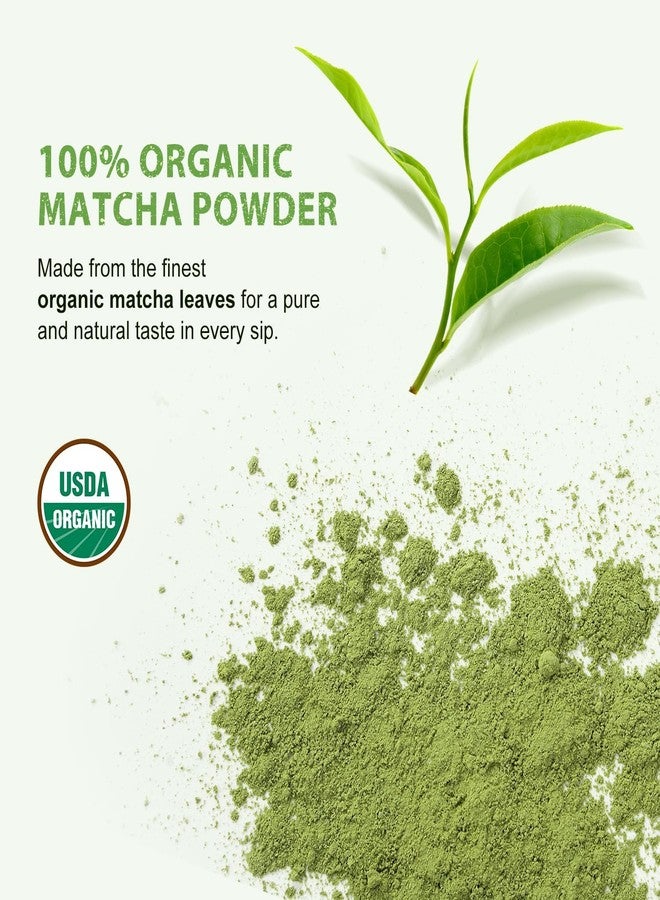 Soeos Organic Matcha Powder, Matcha Green Tea Powder, 2 oz (57g), Antioxidant-Rich Japanese Matcha for Lattes, Smoothies and Baking, Recyclable Bags - Image 4