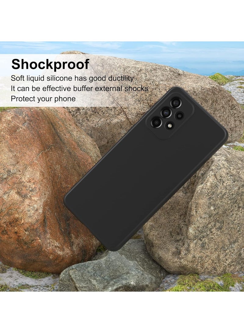 Samsung Galaxy A53 5G Case, Thin TPU Cover with Camera Protection Anti-Scratch Slim Fit Flexible Phone Case for Galaxy A53 5G Black - Image 2
