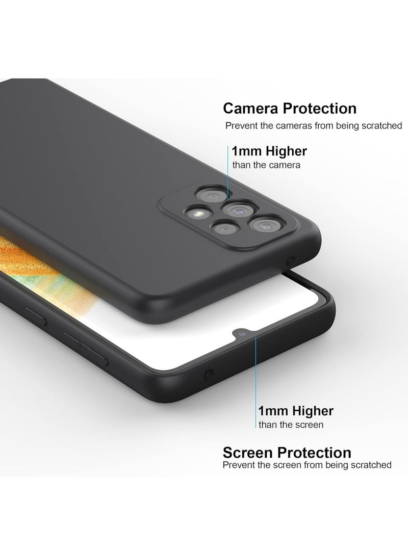 Samsung Galaxy A53 5G Case, Thin TPU Cover with Camera Protection Anti-Scratch Slim Fit Flexible Phone Case for Galaxy A53 5G Black - Image 4