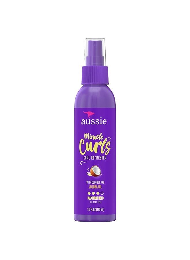 Aussie Miracle Curls Refresher Spray Gel With Coconut & Jojoba Oil 5.7 Ounce, 5.7 Ounces - Image 1