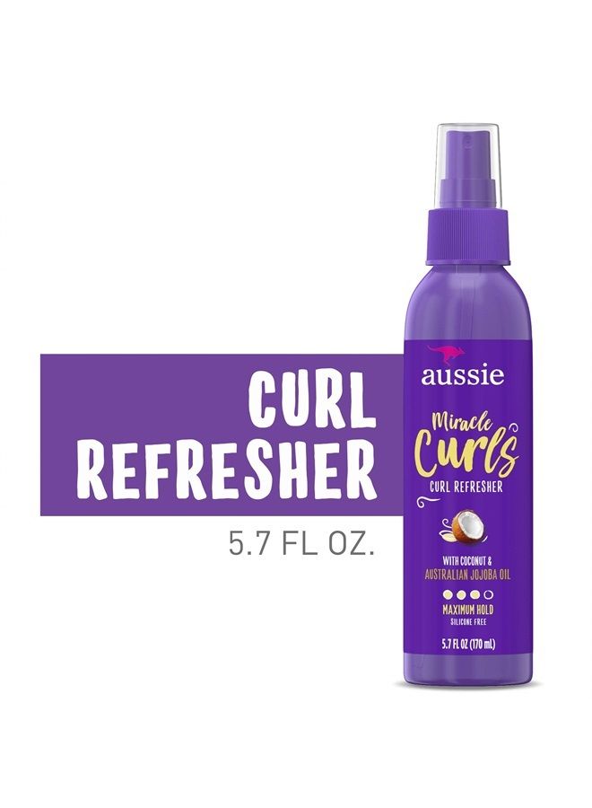 Aussie Miracle Curls Refresher Spray Gel With Coconut & Jojoba Oil 5.7 Ounce, 5.7 Ounces - Image 3