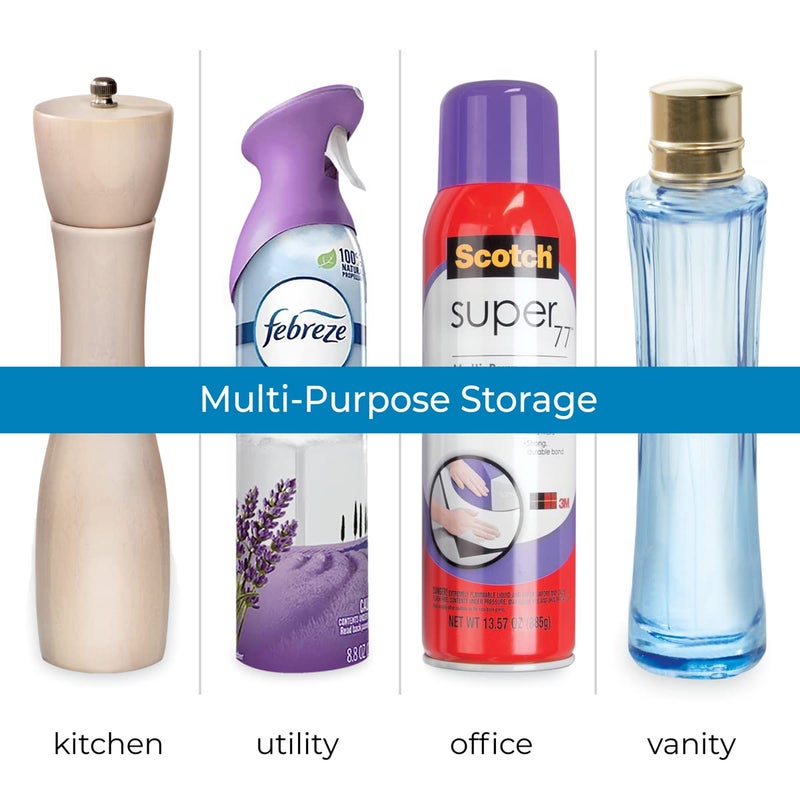 InterDesign iDesign Recycled Plastic 3-Tier Stadium Spice Rack Organizer for Kitchen, Fridge, Freezer, Pantry and Cabinet Organization, The Linus Collection â€“ 14" x 10" x 4", Clear - Image 5