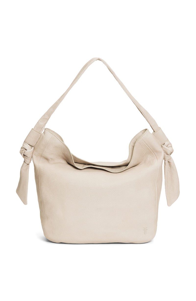Frye Nora Knotted Hobo Cream