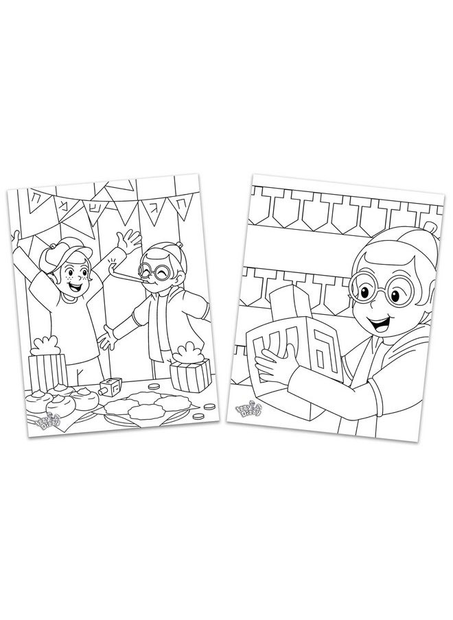 Izzy 'n' Dizzy Izzy 'n' Dizzy Hanukkah Coloring and Activity Set - Great for Partys and Gifts- Chanuka Color and Activity Kit  - Image 3