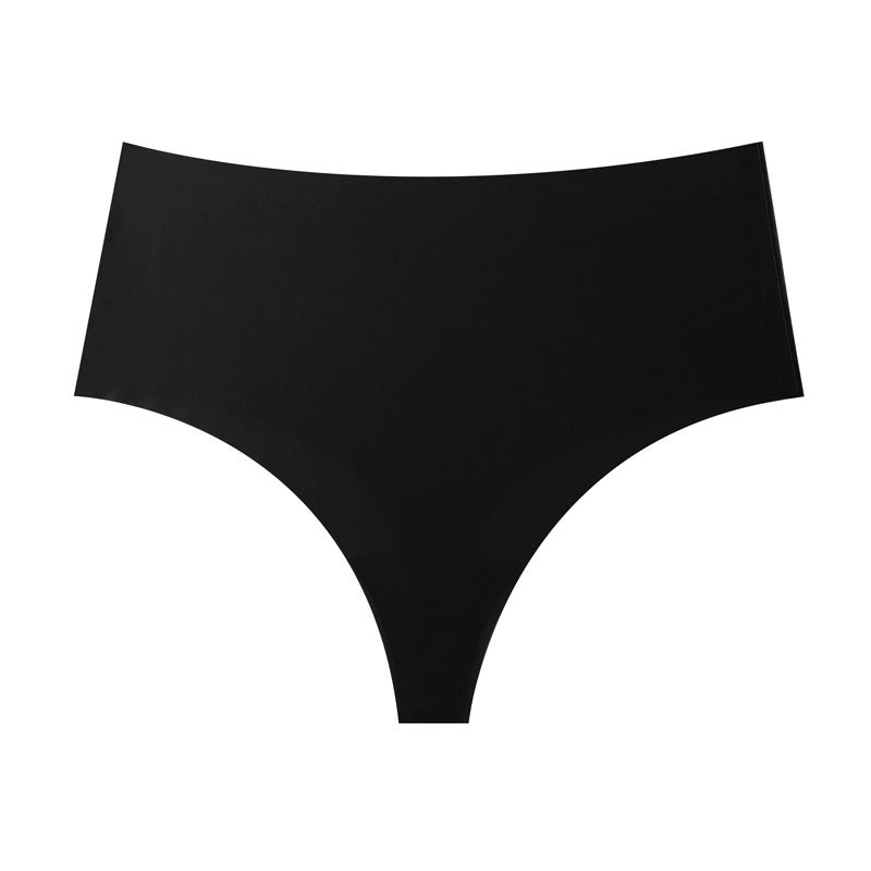 High Waist Thong Breathable Tummy Control Sports Briefs Light purple - Image 3