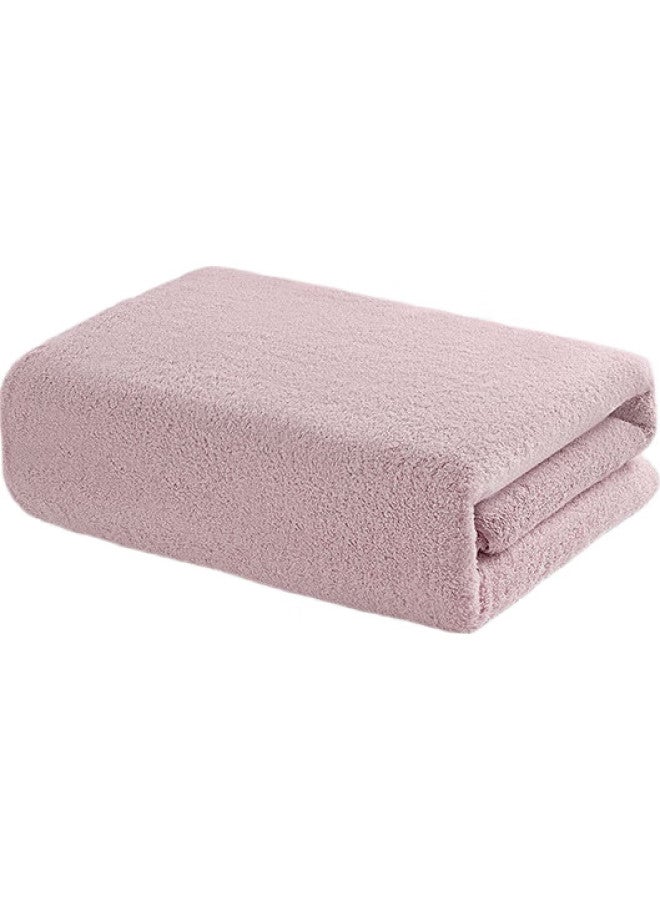 Uchino Soft 800G Thick Bath Towel, Absorbent, For Home Use, Couple'S Style, Large Towel, Grapefruit Pink + Laundry Bag - Image 1