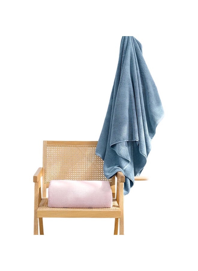 Uchino Soft 800G Thick Bath Towel, Absorbent, For Home Use, Couple'S Style, Large Towel, Grapefruit Pink + Laundry Bag - Image 3