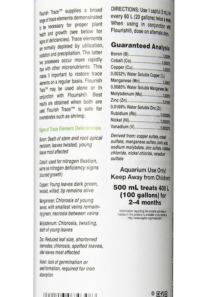 Seachem Flourish Trace Elements Supplement for Planted Aquariums - 500ml - Image 2