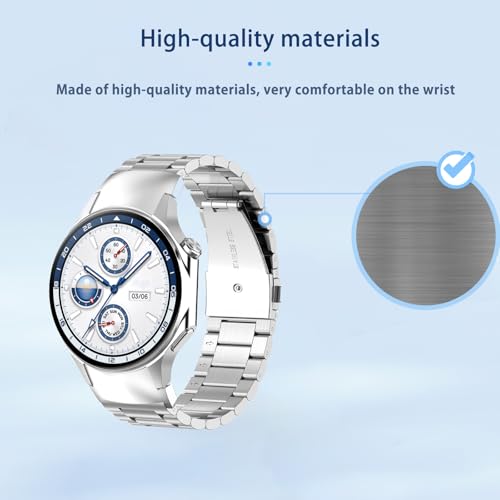 NOUKAJU Band for Oneplus Watch 3, Metal Stainless Steel,Replacement Strap,Replacement Band for Oneplus Watch 3 Smartwatch(silver) - Image 3