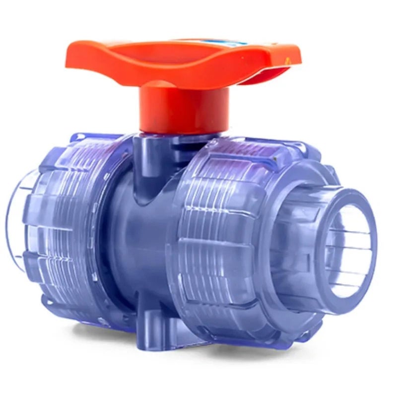 Transparent PVC Ball Check Valve 25mm For Garden Irrigation Tank Water System - Image 2