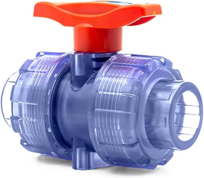 Transparent PVC Ball Check Valve 25mm For Garden Irrigation Tank Water System - Image 1