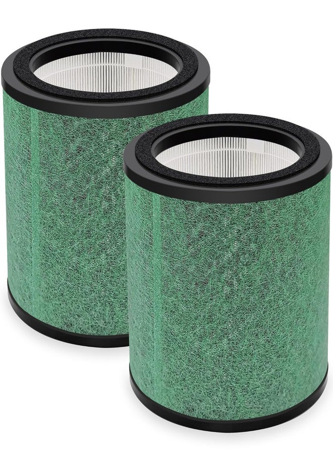 Slirceods HE07FKBASE Filter Replacement For Air Purifier Compatible with Shark HP072,HP071BRN,HP070,UA075, HP072QGD,HP072QGN,HP072C,4-in-1,H13 Activated Carbon Filter-2pack - Image 1