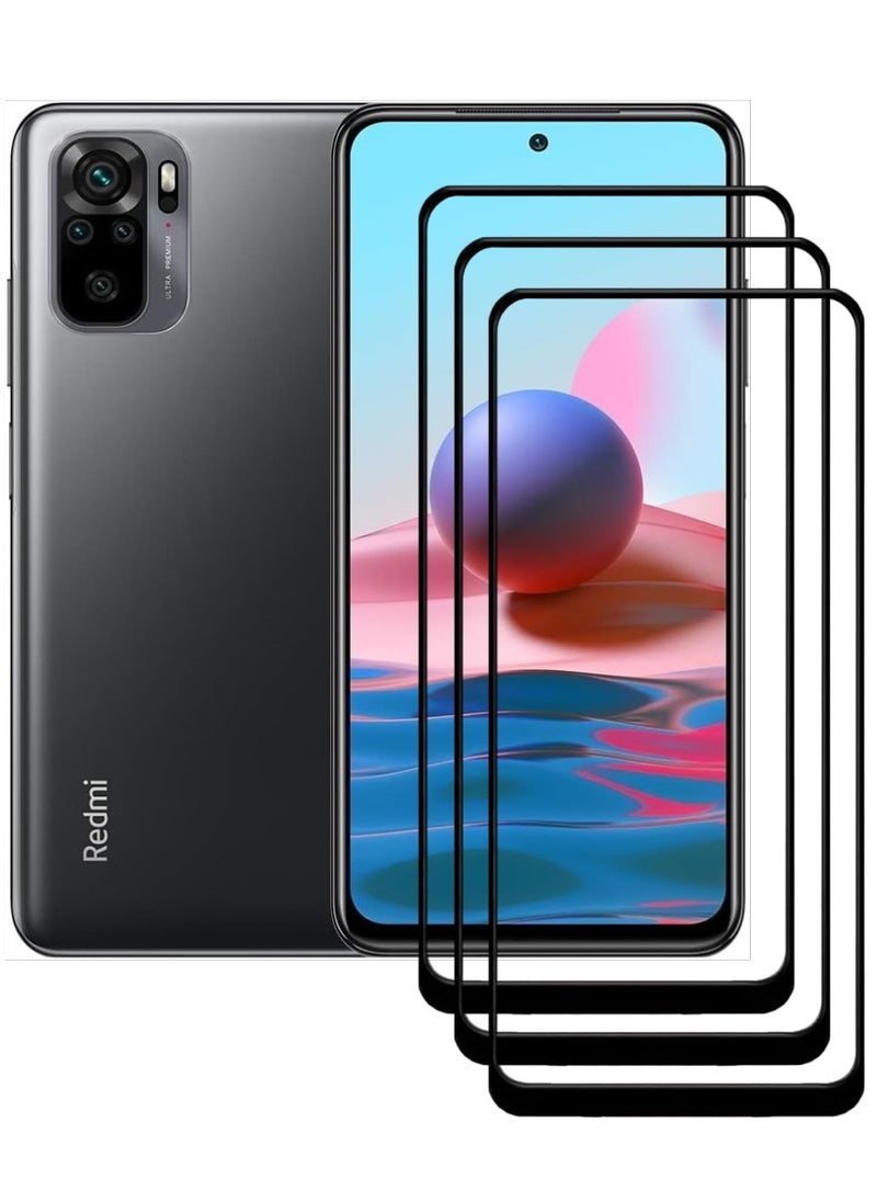 ACLIX 3 Pieces Antistatic ESD Dustproof Premium Quality High Definition Tempered Glass Screen Protector Designed For Xiaomi Redmi Note  10 - Image 1