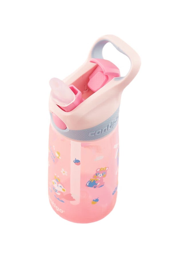 Contigo Kangdike Children'S Straw Water Bottle, Summer Portable Outdoor Sports Water Cup, 450Ml, Pink, Hbc-Str141 - Image 2