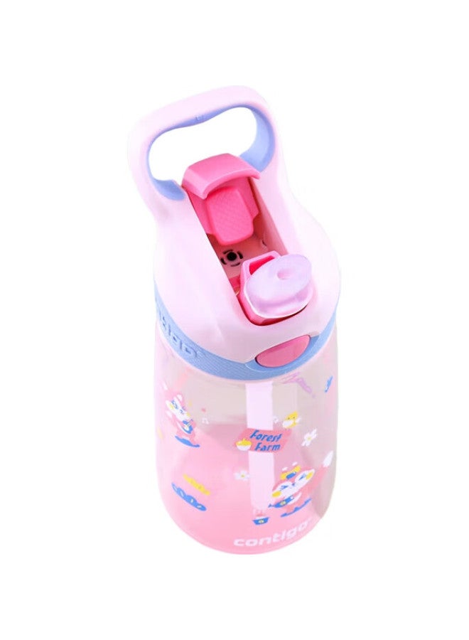 Contigo Kangdike Children'S Straw Water Bottle, Summer Portable Outdoor Sports Water Cup, 450Ml, Pink, Hbc-Str141 - Image 3