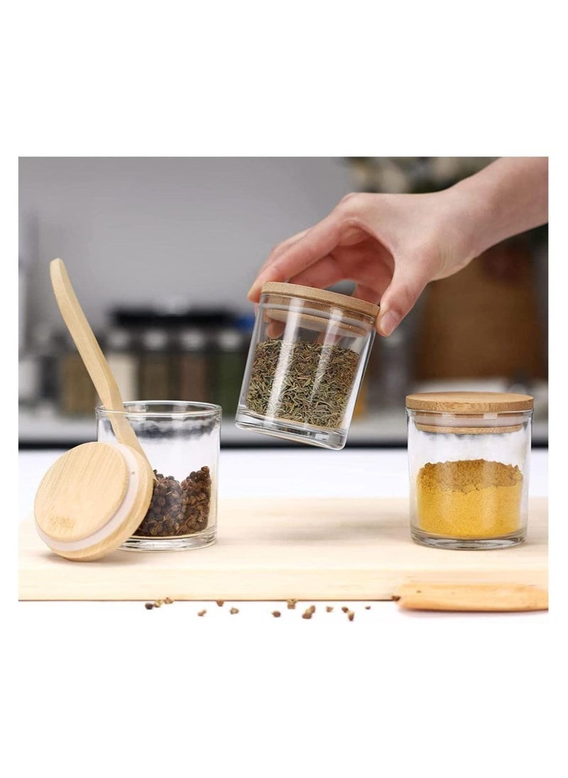 VoiDrop - VOIDROP Set of 12 Glass Jars with Bamboo Lids 250ML - Image 1