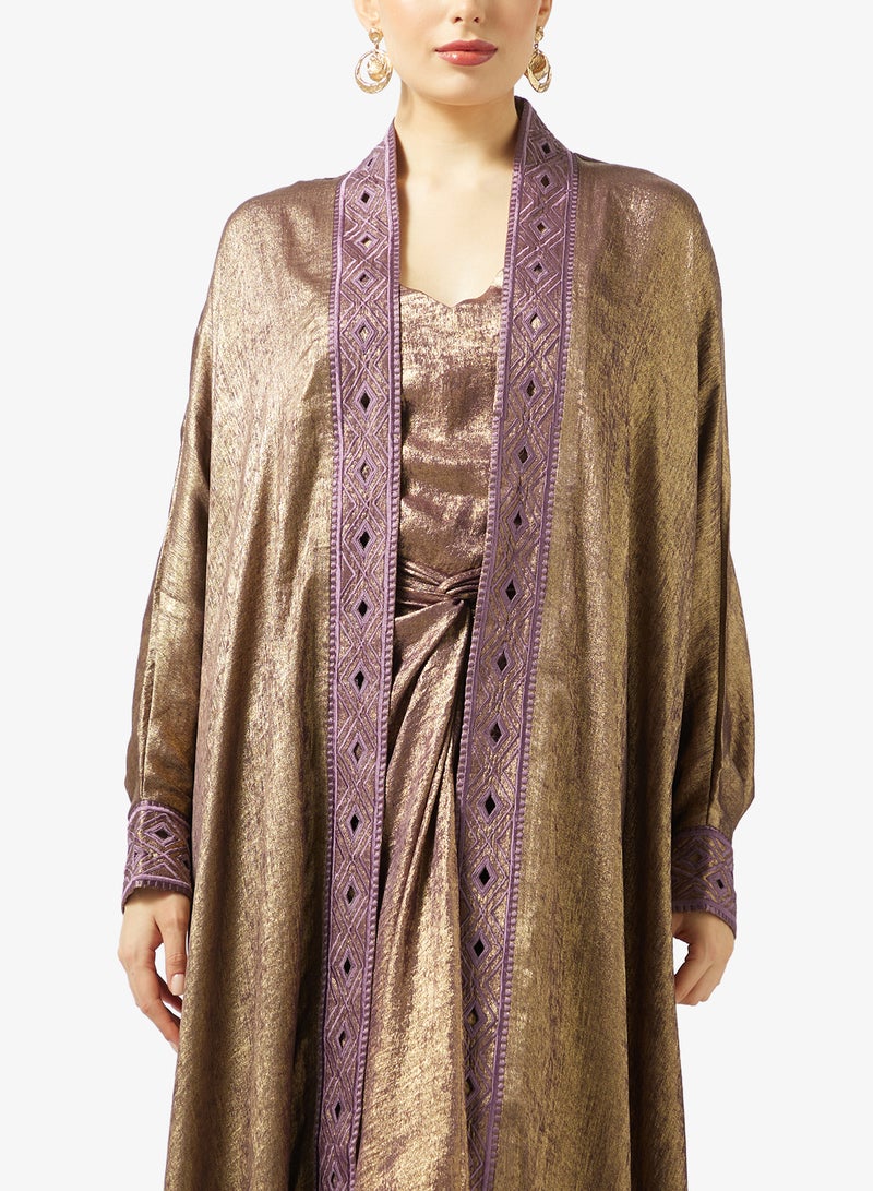 Threadz by Ajooni Draped Skirt With Jacket - Image 3