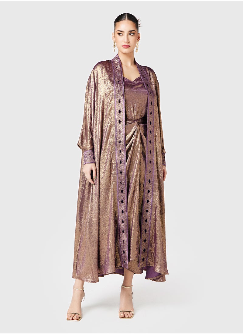 Threadz by Ajooni Draped Skirt With Jacket  - Image 1