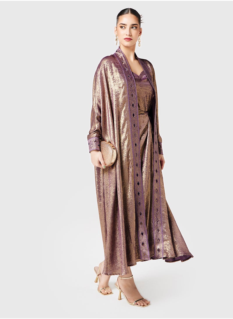 Threadz by Ajooni Draped Skirt With Jacket  - Image 4