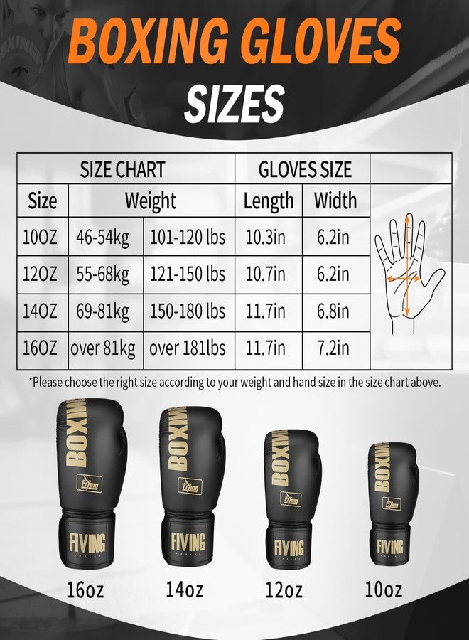 FIVING Boxing Gloves for Men and Women Suitable for Boxing Kickboxing Mixed Martial Arts Muay Thai MMA Heavy Bag Training - Image 2