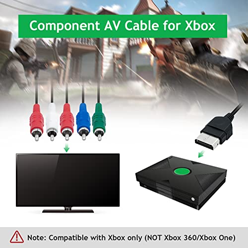Mcbazel HDTV High-Definition TV Component Composite AV Audio Video Cable for Classic Original Xbox Only - Image 3
