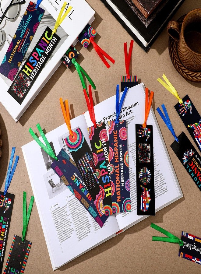 Sinload 150 Pcs Hispanic Heritage Month Favors Bookmark Spanish Gift Bookmark Latin American Hispanic Heritage Month Supplies for Back to School First Day Classroom Stationery Decorations - Image 3