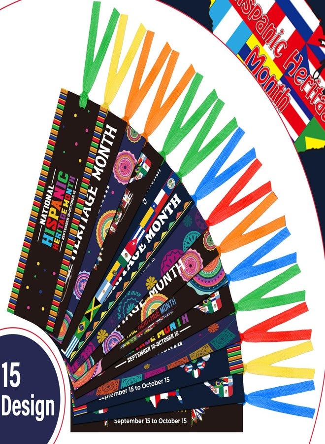 Sinload 150 Pcs Hispanic Heritage Month Favors Bookmark Spanish Gift Bookmark Latin American Hispanic Heritage Month Supplies for Back to School First Day Classroom Stationery Decorations - Image 4