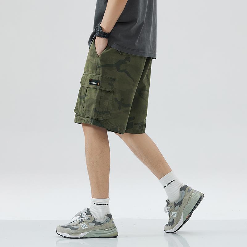 Summer Thin American Camouflage Workwear Casual Shorts Men's Loose Large Size Trendy Multi-Pocket Half-Pants Trendy Brand - Image 5