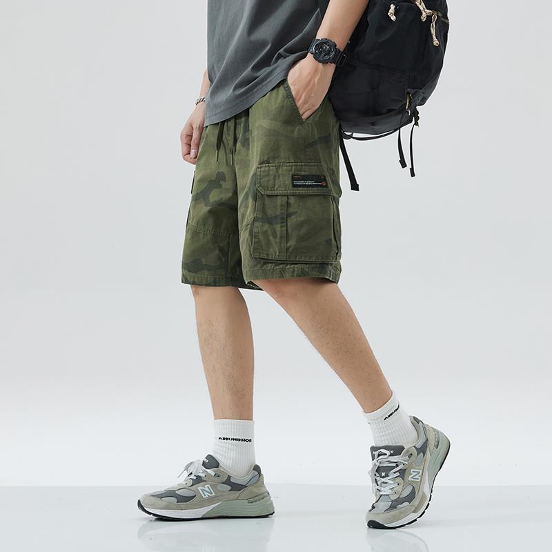 Summer Thin American Camouflage Workwear Casual Shorts Men's Loose Large Size Trendy Multi-Pocket Half-Pants Trendy Brand - Image 4