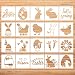 CIEMODA 4 4 Inch Easter Stencils SetEaster Stencils for Painting on Wood Slice 20 Pcs Reusable Stencil Set Including Bunny Eggs Happy Easter for Easter Party Decorations - Image 2