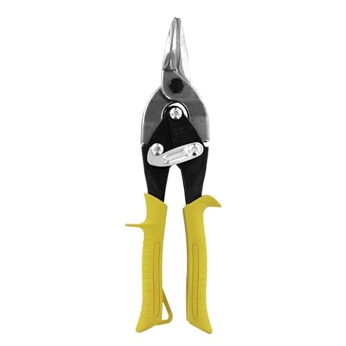Midwest Snips MIDWEST Aviation Snip - Straight Cut Regular Tin Cutting Shears with Forged Blade & KUSH'N-POWER Comfort Grips - MWT-6716S - Image 1