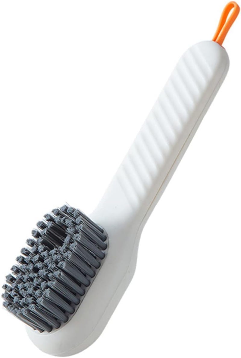 Black gold The Finer Touch Black Gold Multifunctional Soft Fur Brush with Liquid Dispenser for Household Cleaning, Sink, Upholstery, Jackets, Shoes & More (White) - Image 1