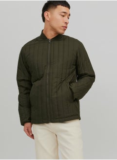 Zip Through Bomber Jacket