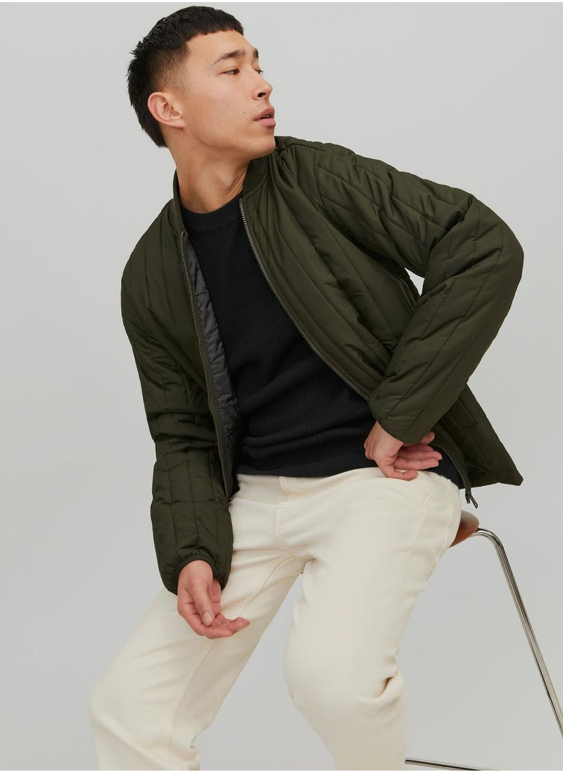 JACK & JONES - Zip Through Bomber Jacket - Image 1