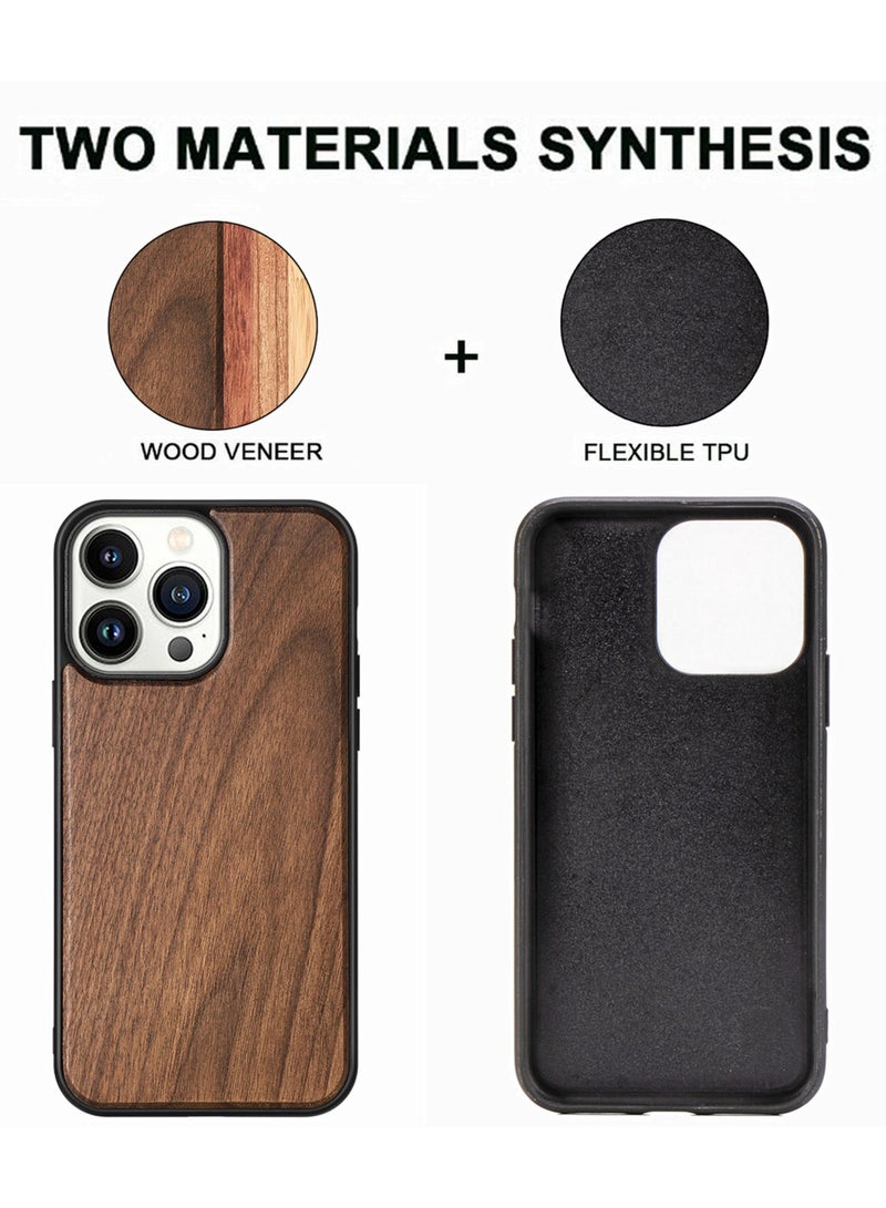 YANCI For 16ProMax mobile phone case, hand-carved high-end solid wood 16proMax mobile phone case, full of texture and stylish mobile phone case - Image 4