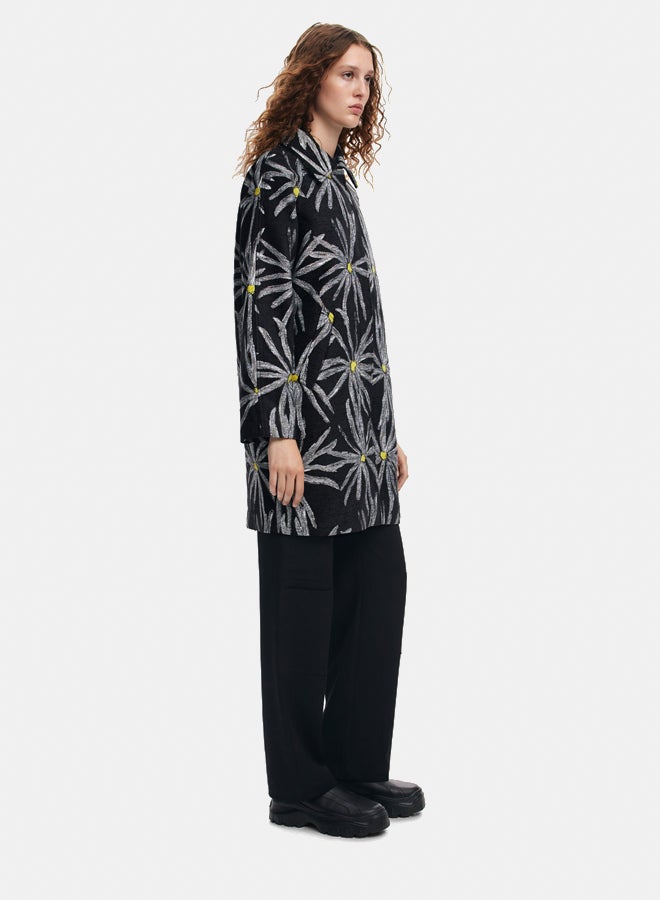DESIGUAL Daisy print coat  - Image 3