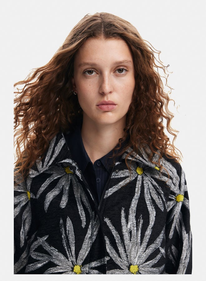 DESIGUAL Daisy print coat  - Image 4