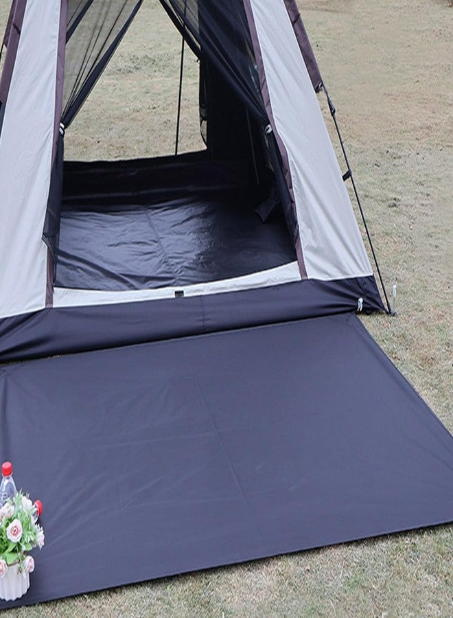 Bringsine Bringsine Waterproof Camping Tent Tarp-95"x83",4 in 1 Multifunctional Tent Mat Footprint for Camping,Hiking and Picnic,Ultralight & Foldable+Tent Stakes (Black, 71" x 83") - Image 5