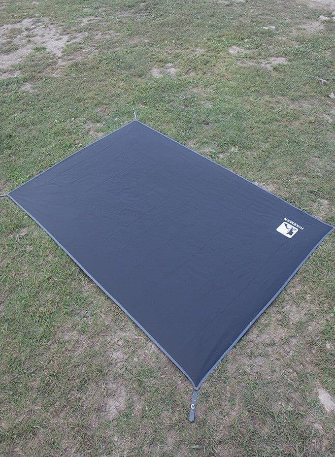 Bringsine Bringsine Waterproof Camping Tent Tarp-95"x83",4 in 1 Multifunctional Tent Mat Footprint for Camping,Hiking and Picnic,Ultralight & Foldable+Tent Stakes (Black, 71" x 83") - Image 4