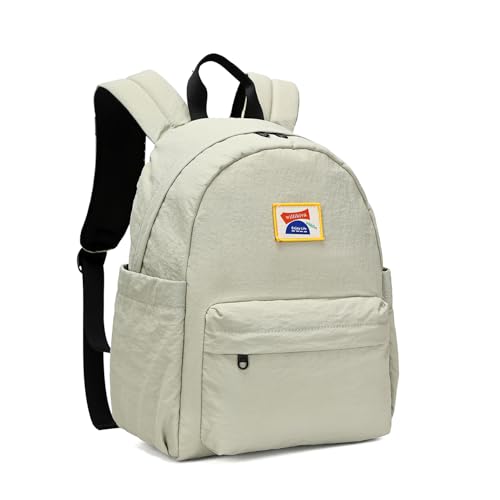 willikiva Kids Backpack for School Boys Girls Teens Toddler Backpack Waterproof Kindergarten Preschool Elementary Bookbag Children Travel BagBean Grey GreenSmall - Image 1