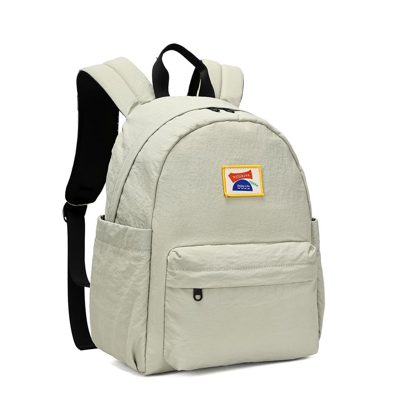 willikiva Kids Backpack for School Boys Girls Teens Toddler Backpack Waterproof Kindergarten Preschool Elementary Bookbag Children Travel BagBean Grey GreenSmall - Image 2