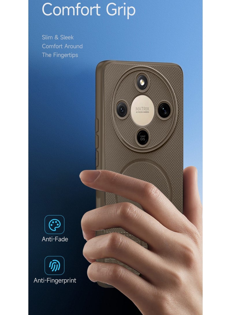 دبليو تيك غطاء هاتف Honor X9d 5G 2025 بنقشة سيليكون (MCRPSN) - بني - Image 2